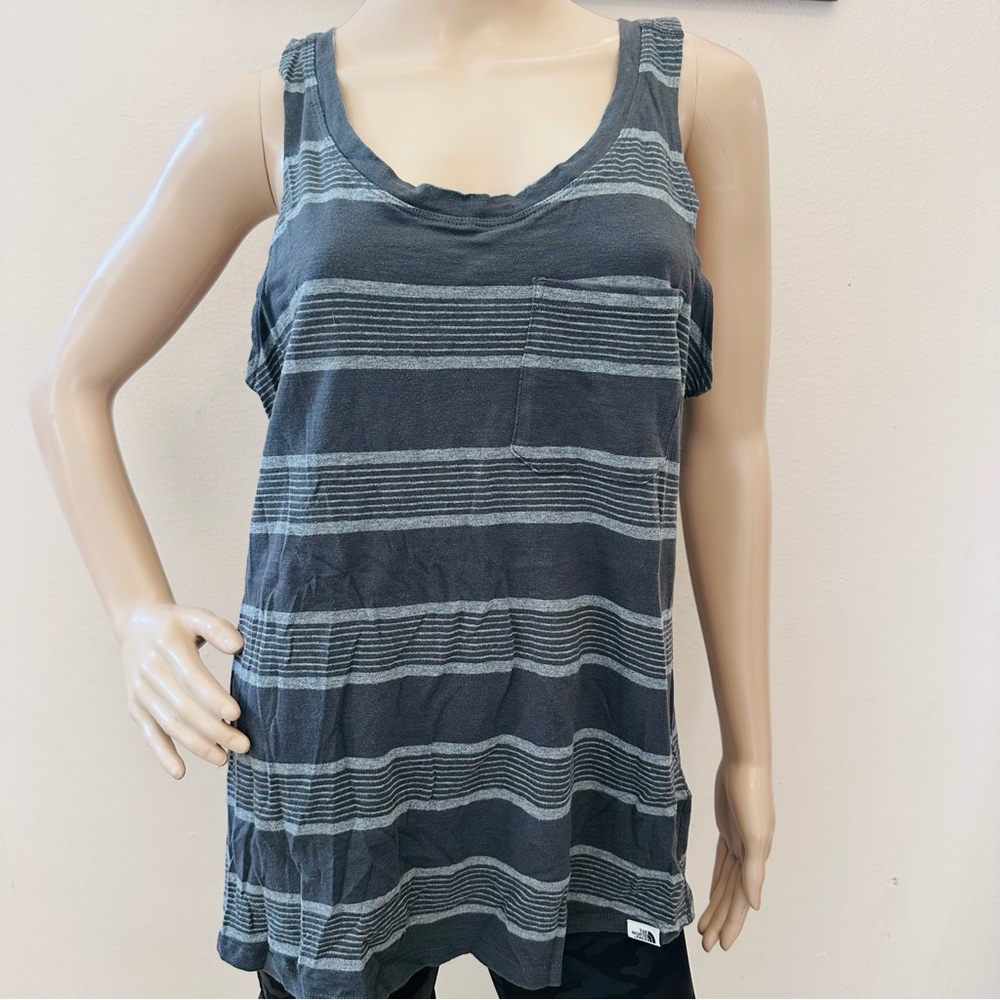 The North Face Charcoal Striped Tank Top